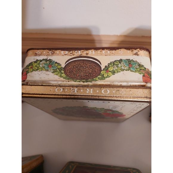 Oreo Vintage Christmas Tins 1990 1991 1992 1993 1994 Lot/Bundle 6 - Picture 15 of 16